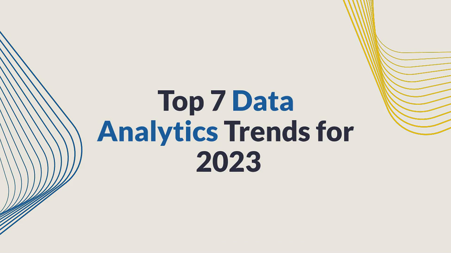 'Video thumbnail for Top 7 Data Analytics Trends for 2023'