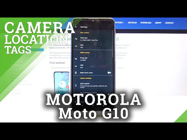 Video thumbnail for How to Activate Camera Location Tags in MOTOROLA Moto G10 – Find Location Tags Feature