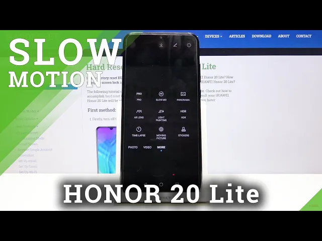 Video thumbnail for Honor 20 Lite How to Record Slowmotion