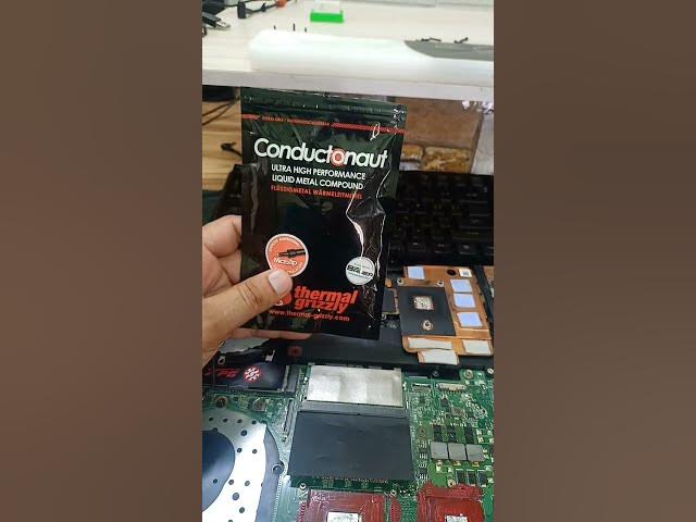 Video thumbnail for Liquid metal thermal paste safety #laptop #thermal_paste paste  #gaming