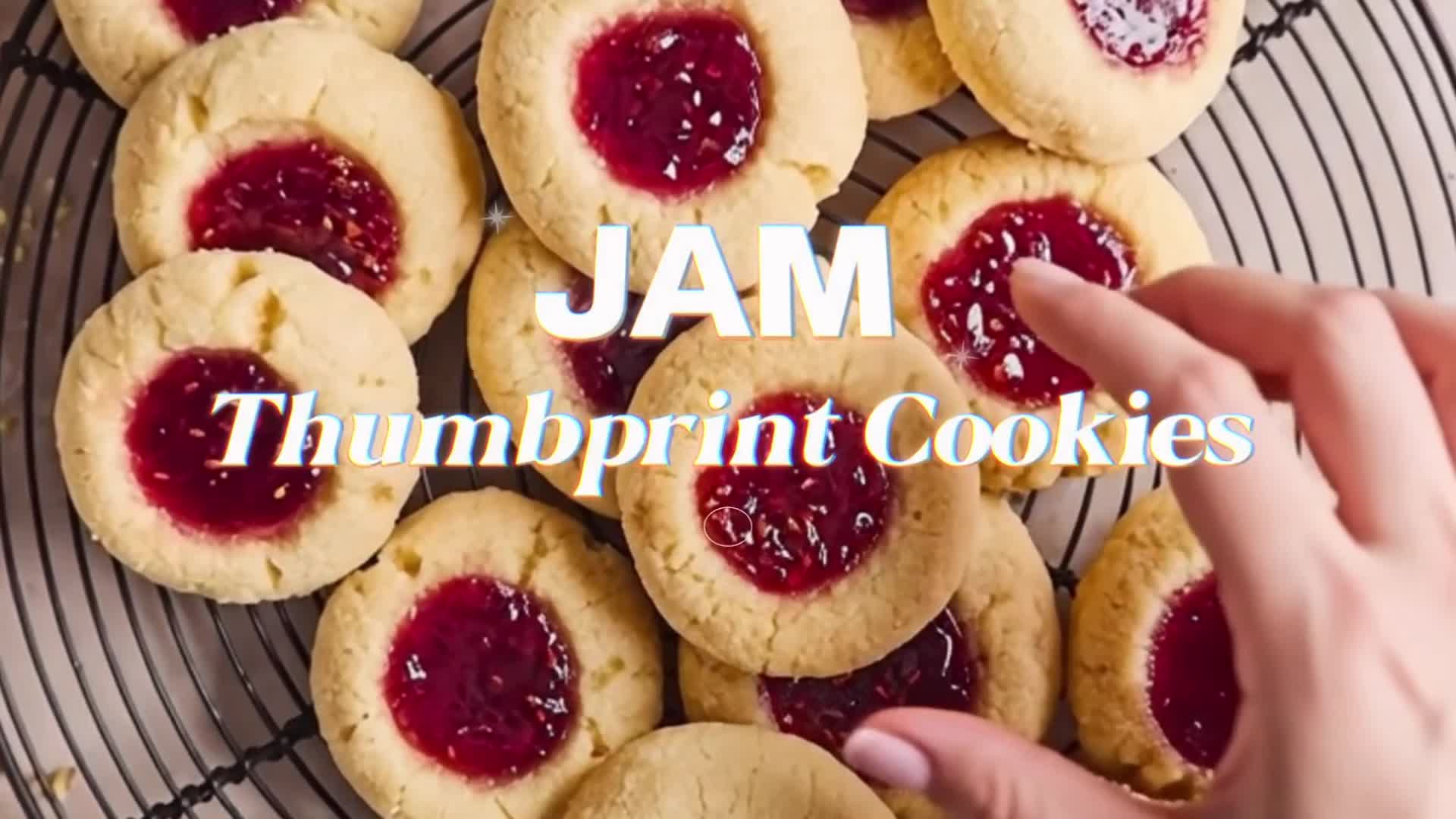 Video thumbnail for Jam Thumbprint Cookies | Soft, Buttery, Easy Holiday Cookies