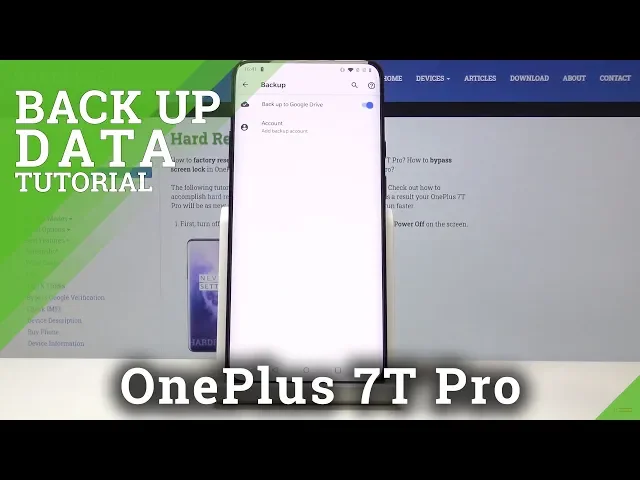 Video thumbnail for How to Backup Data in OnePlus 7T Pro - Create Google Backup Account