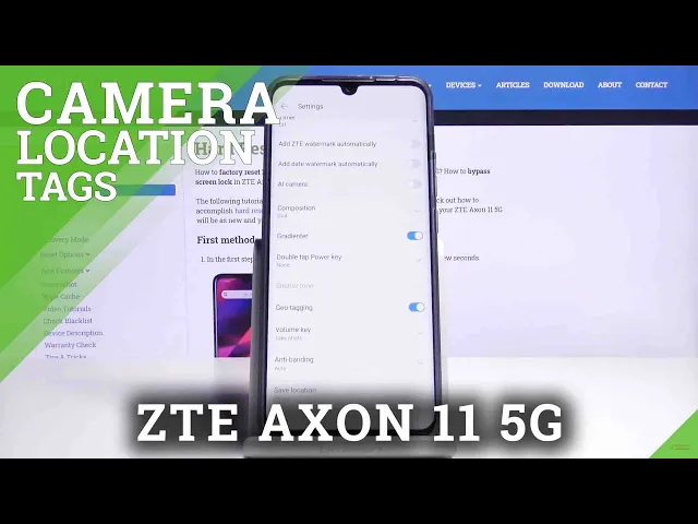 Video thumbnail for How to Activate Location Tags on Photos in ZTE Axon 11 5G – Location Tags