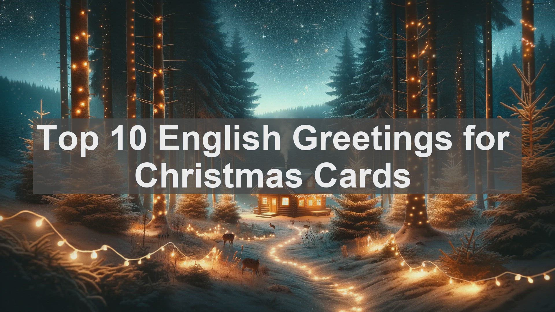 'Video thumbnail for Top 10 English Greetings for Christmas Cards'