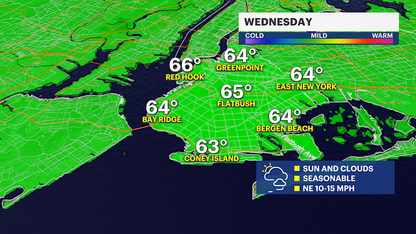 Video thumbnail for Nice stretch of weather continues across Brooklyn