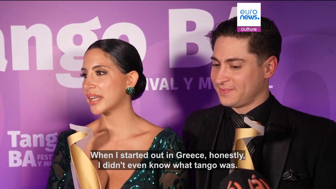 Video thumbnail for Strictly successful: Greece's Naima Gerassopoulou claims world tango champion title