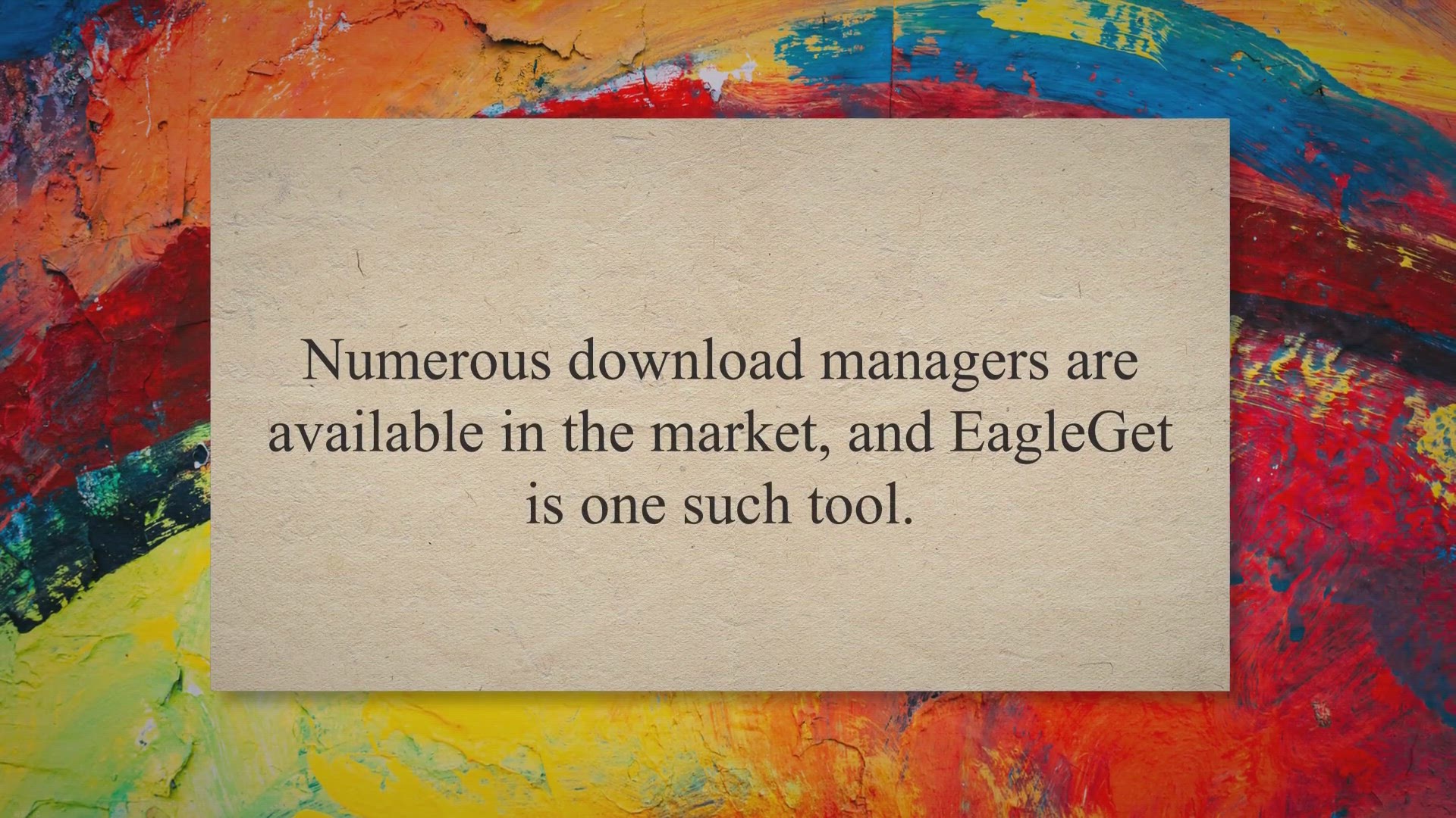 'Video thumbnail for EagleGet: Free tool to increase the downloading speed'