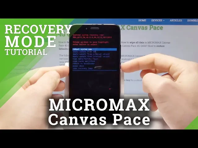 Video thumbnail for How to Enter Recovery Mode in MICROMAX Canvas Pace