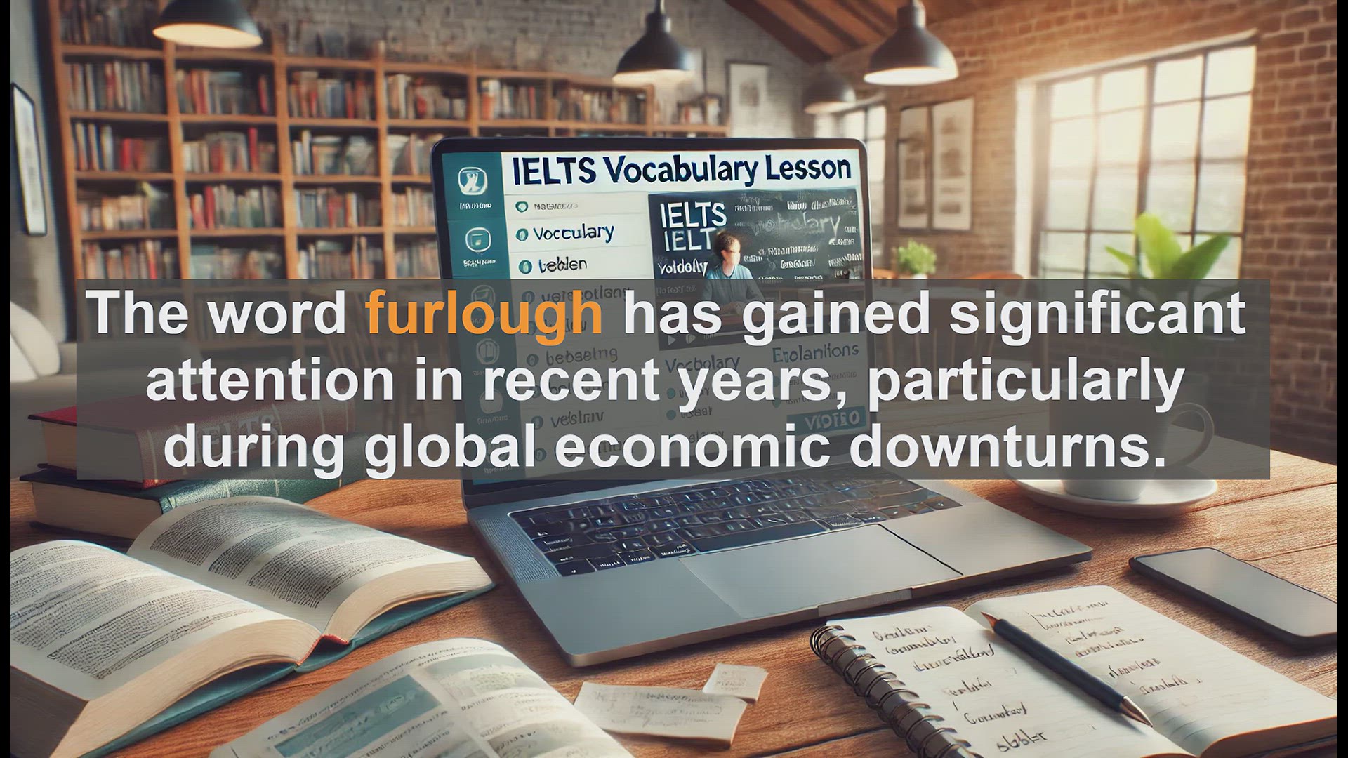 'Video thumbnail for 5000 Must Know IELTS 8.0 Vocabulary - Furlough: Definition and Usage for IELTS Success'