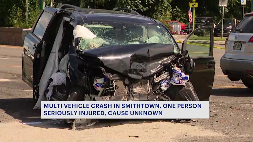 Video thumbnail for Brentwood woman's illegal turn causes crash, closes Hauppauge intersection