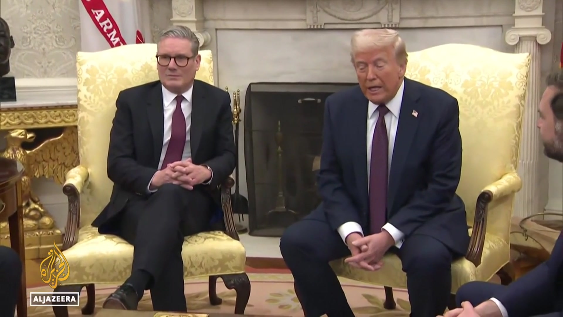 'Video thumbnail for Trump to meet UK’s Starmer after ceremonial welcome from King Charles'