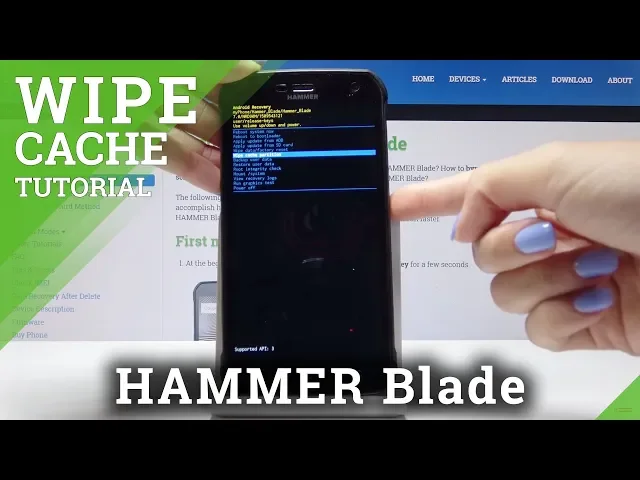 Video thumbnail for How to Format Cache in HAMMER Blade - Wipe Cache Partition
