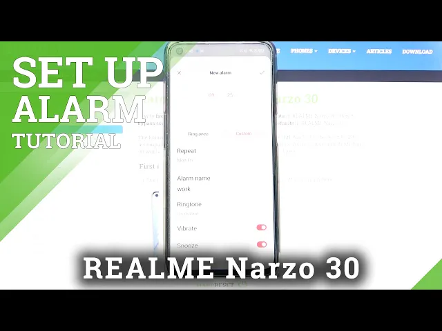Video thumbnail for Set Up Alarm Clock on Realme Narzo 30