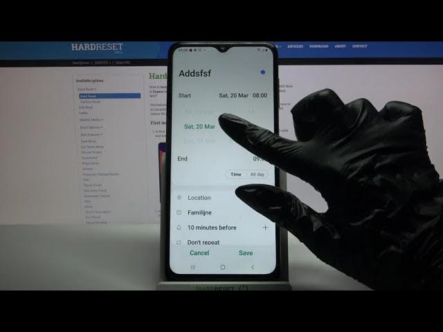 Video thumbnail for How to Add Event to Calendar on SAMSUNG Galaxy M12 – Set Up Reminder
