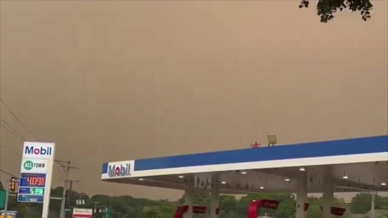 Video thumbnail for Canadian Wildfire Smoke In Swampscott, MA.