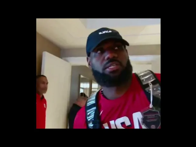 Video thumbnail for Lebron Speaks on Being the Flag Bearer for Team USA