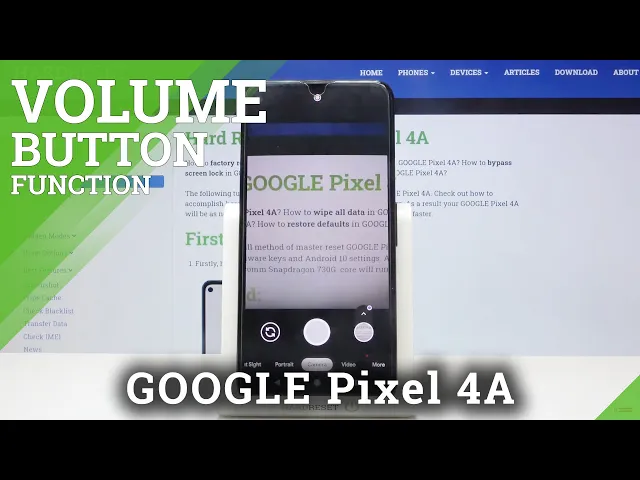 Video thumbnail for How to Change Volume Button Function in Camera in GOOGLE Pixel 4A – Camera Buttons