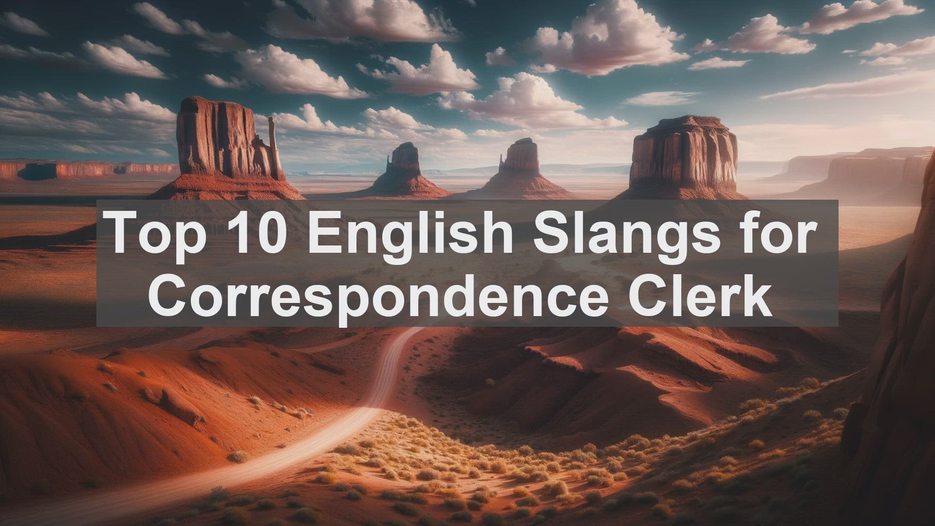 'Video thumbnail for Top 10 English Slangs for Correspondence Clerk'