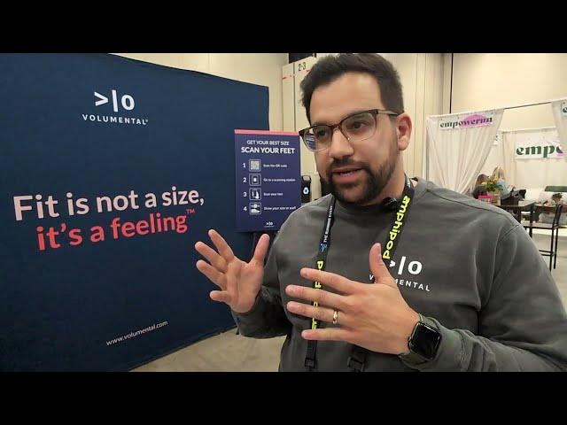 Video thumbnail for The Running Event: Volumental presents its foot scanning and shoe fit tech (1/2)