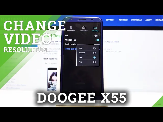 Video thumbnail for How to Change Video Resolution in DOOGEE X55 – Find Video Quality Settings