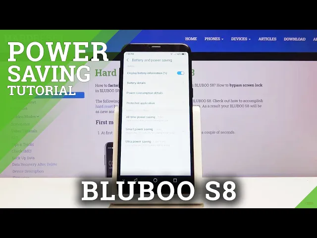 Video thumbnail for How to Activate Power Saving Mode on Bluboo S8 – Battery Charge