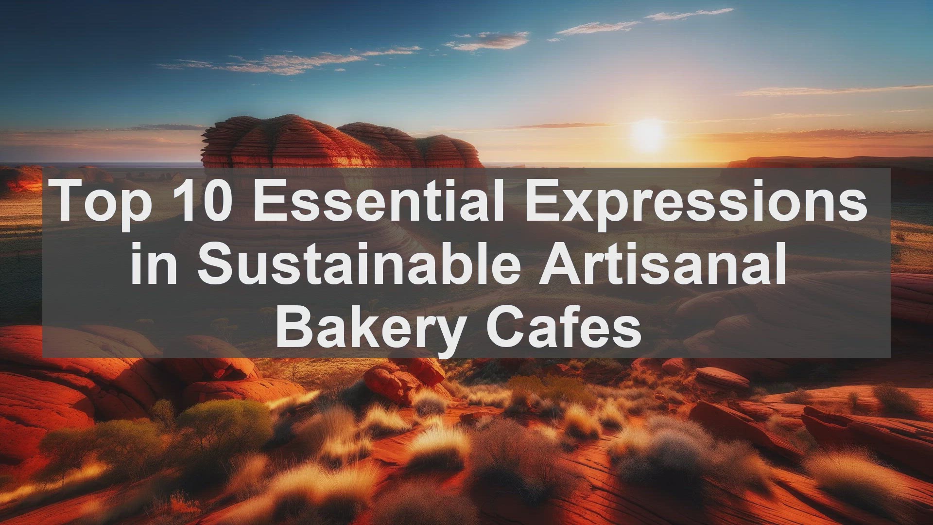 'Video thumbnail for Top 10 Essential Expressions in Sustainable Artisanal Bakery Cafes'