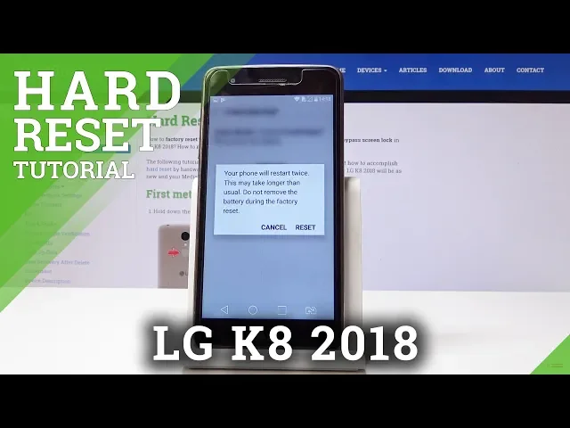 Video thumbnail for Factory Reset LG K8 2018 - Erase All Data & Settings