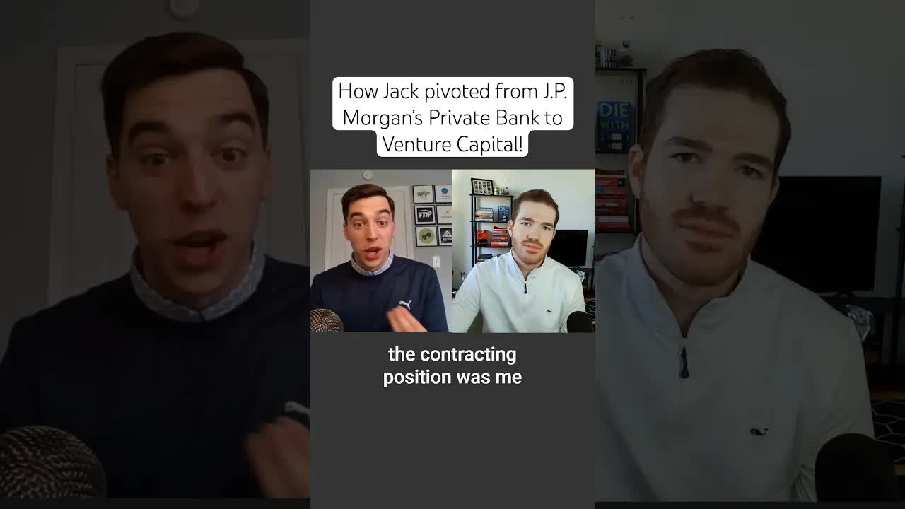 Video thumbnail for How Jack pivoted from J.P Morgan to Venture Capital!#wallstreet #venturecapital #banking