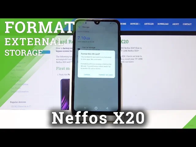 Video thumbnail for How to Format SD Card in TP-LINK Neffos X20 - Fix External Storage