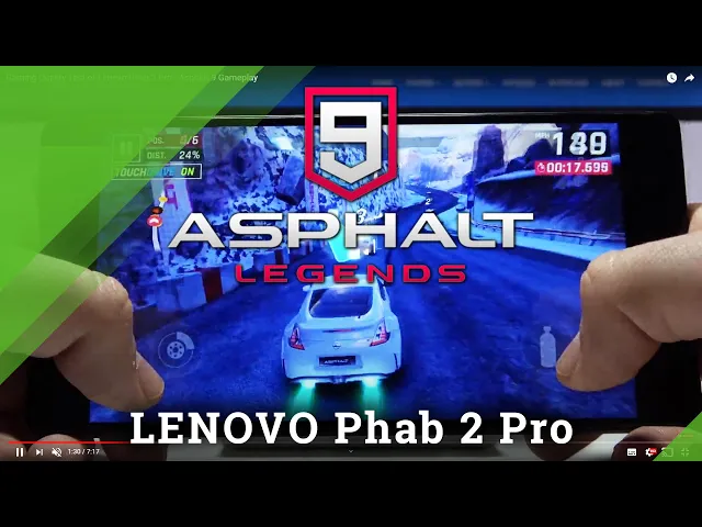 Video thumbnail for Gaming Quality Test of Lenovo Phab 2 Pro - Asphalt 9 Gameplay