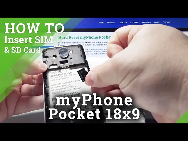 Video thumbnail for How to Insert SIM & SD in myPhone Pocket 18x9 – Installation of SIM and SD Card