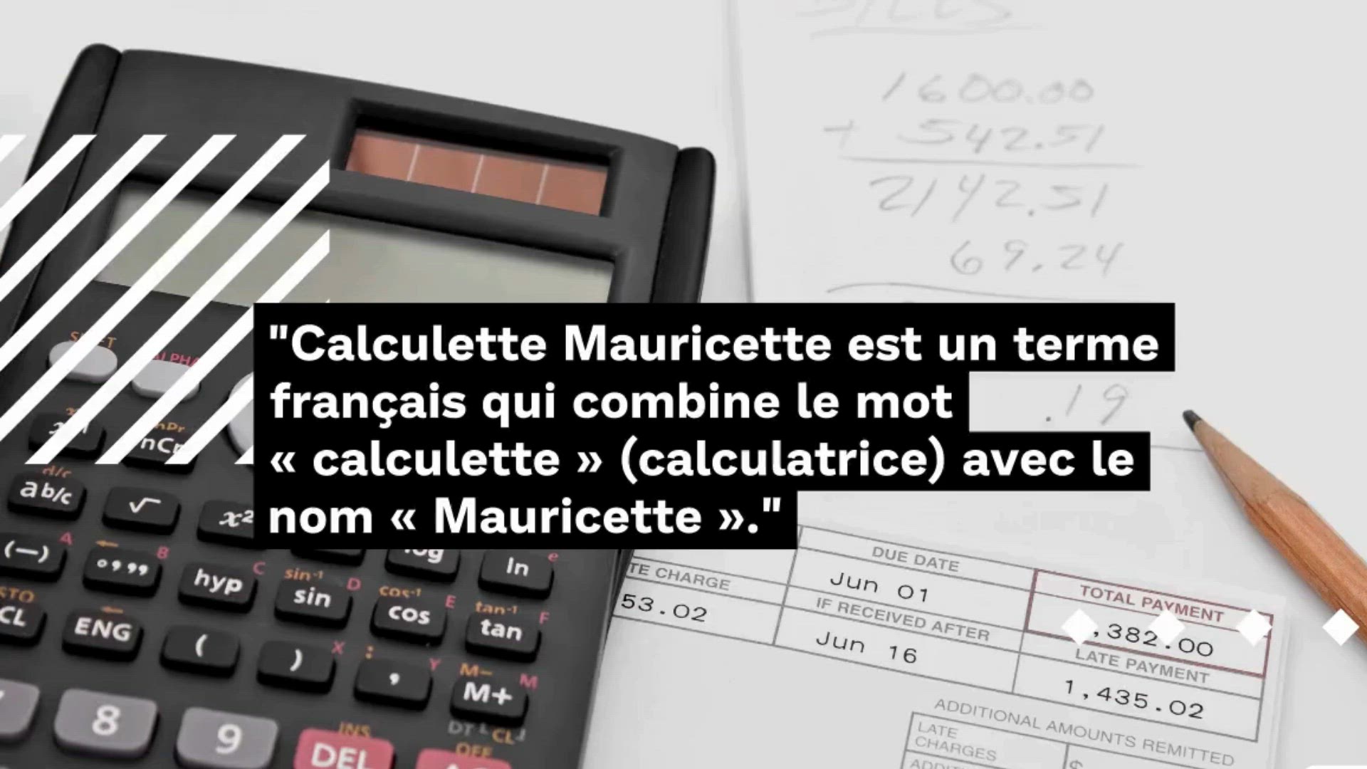 Video thumbnail for Calculette Mauricette
