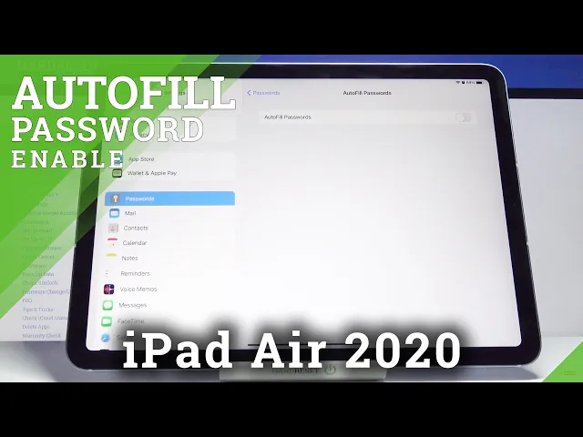 Video thumbnail for How to Set Up Autofill Password on iPad Air 2020 – Remember Password