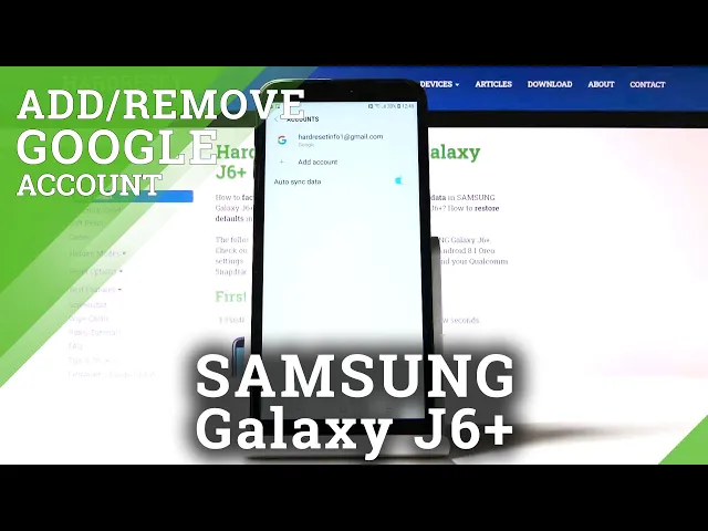 Video thumbnail for How to Add or Remove Google User on Samsung Galaxy J6+ | Manage Google Account