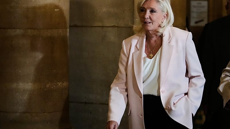 Video thumbnail for French far-right leader Marine Le Pen cleared to run for president but with ankle tag