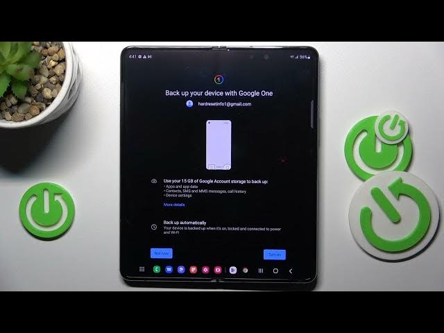 Video thumbnail for How to Enable Google Backup in SAMSUNG Galaxy Z Fold 4 – Google One Backup