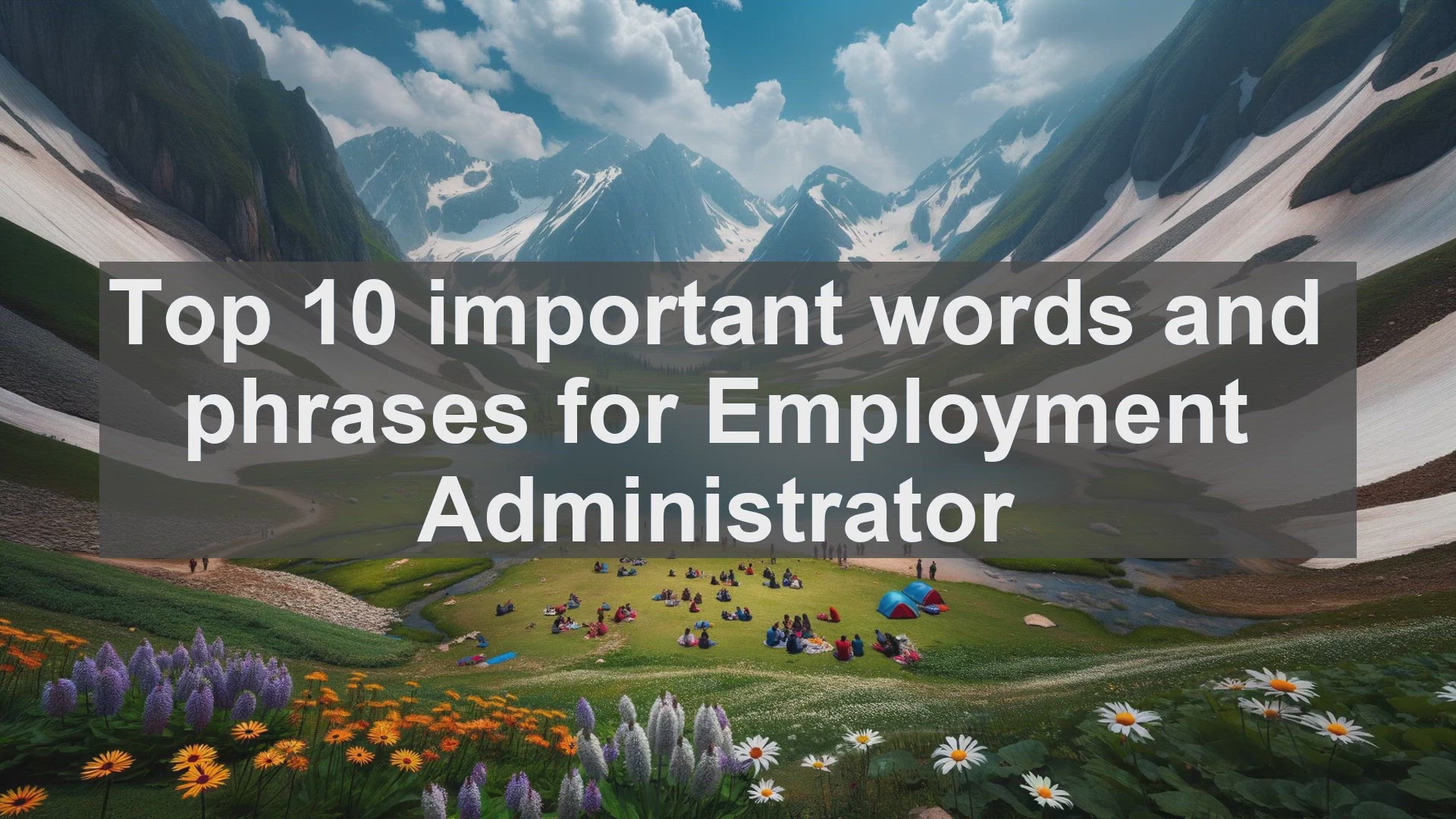 'Video thumbnail for Top 10 important words and phrases for Employment Administrator'