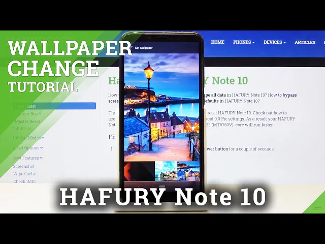 Video thumbnail for How to Choose Wallpaper in HAFURY Note 10 – Personalize Home Screen