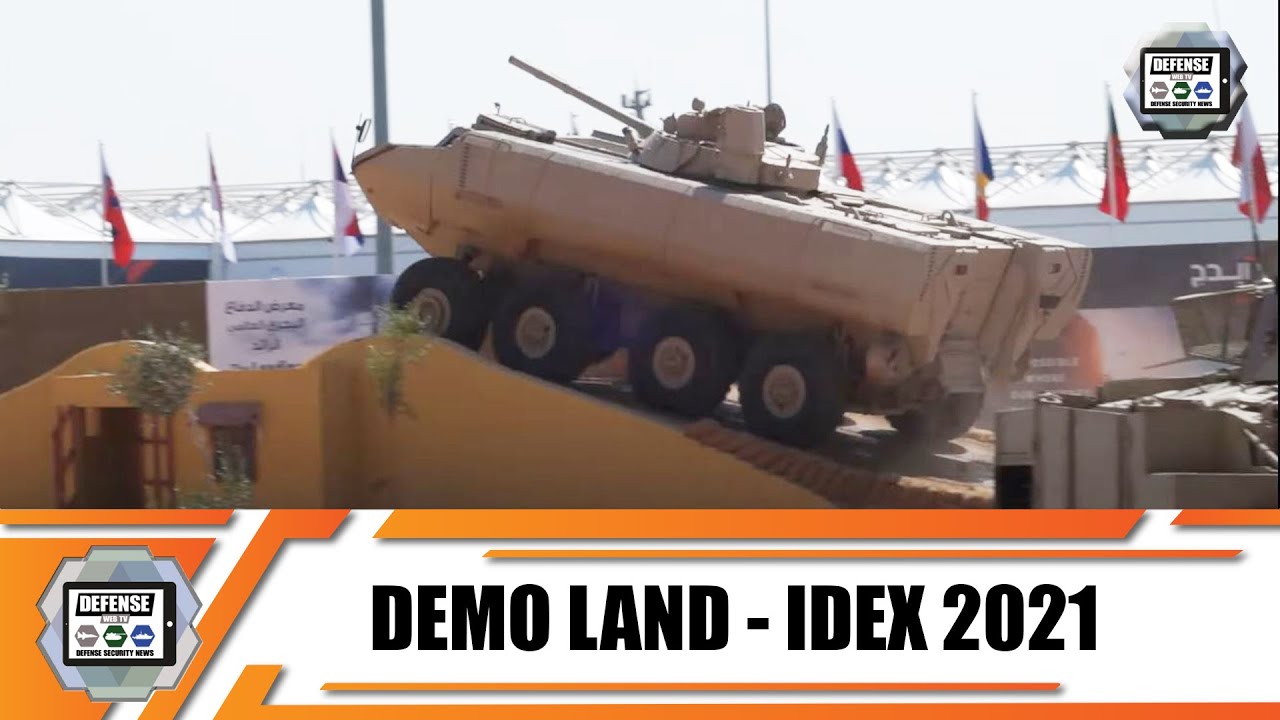 Video thumbnail for IDEX 2021 Live Land Demontration  tactical & combat armored vehicles Abu Dhabi United Arab Emirates