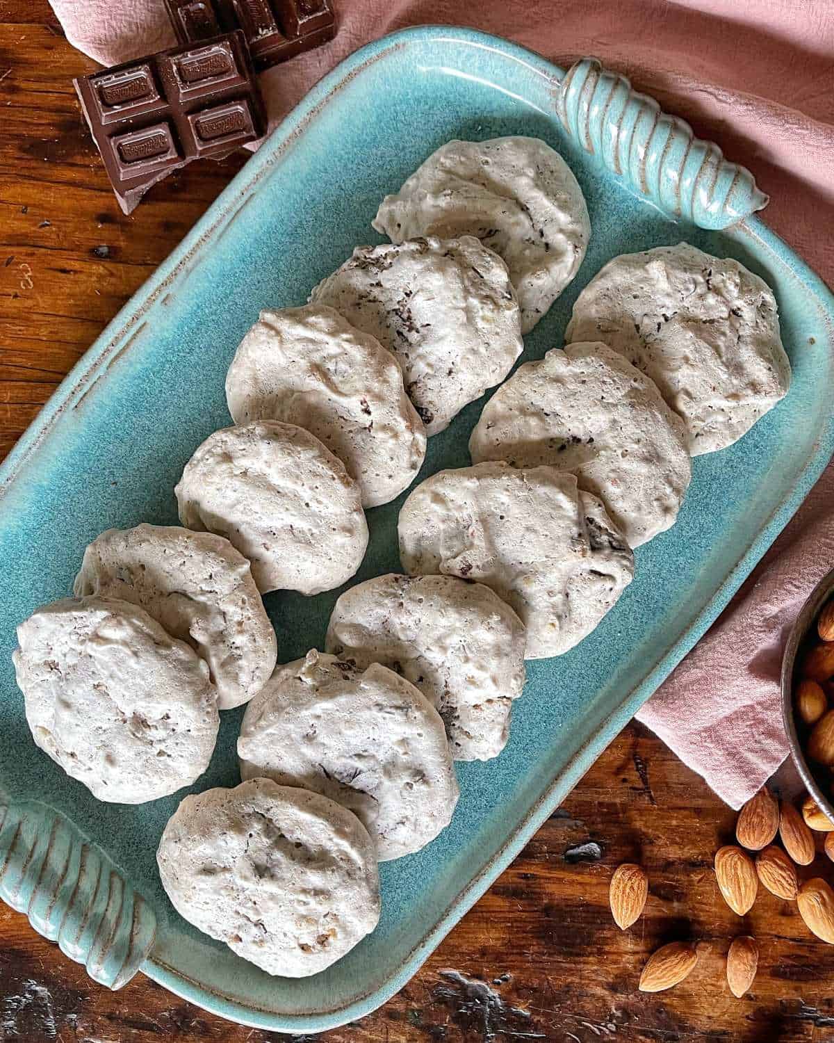 'Video thumbnail for Chocolate Almond Meringues Recipe '