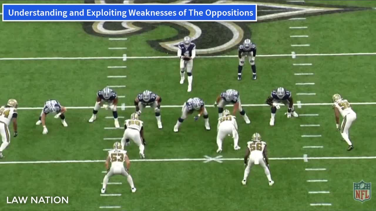 Video thumbnail for law nation sports: cowboys blake jarwin deep pass film breakdown