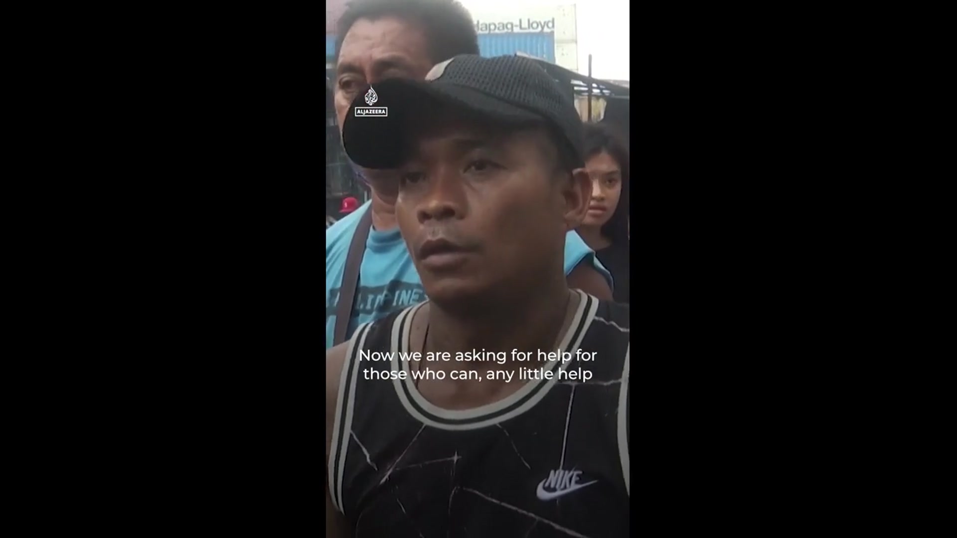 'Video thumbnail for Families plead for help after Manila fire displaces thousands'