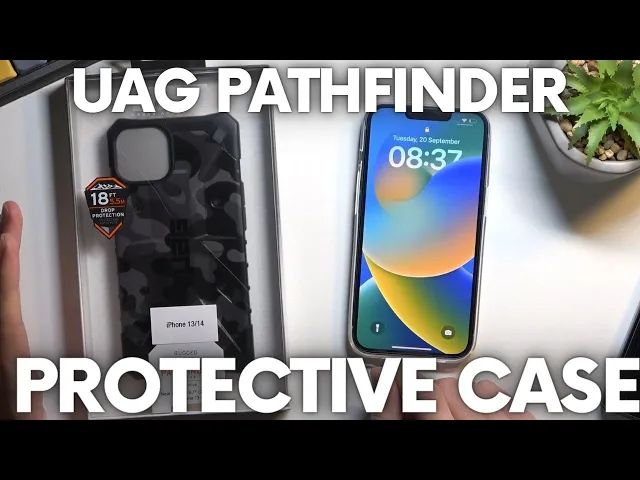 Video thumbnail for UAG Pathfinder Protective Case for iPhone 14 | Urban Armor Gear Pathfinder Rugged Protection