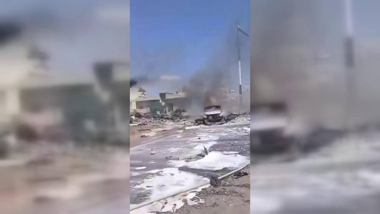 Video thumbnail for Syria: Munitions Blast Kills Five in Northern Syria.