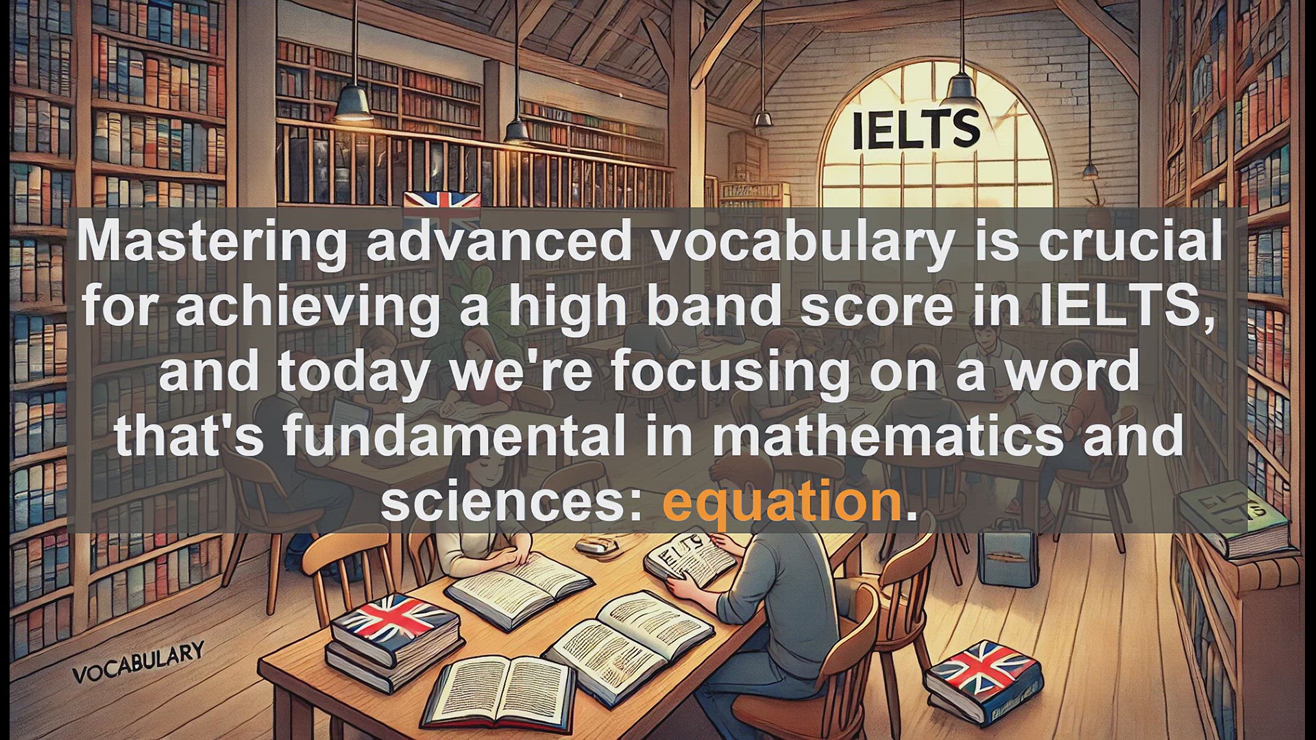 'Video thumbnail for 5000 Must Know IELTS 8.0 Vocabulary - IELTS Vocabulary: Understanding and Using 'Equation''