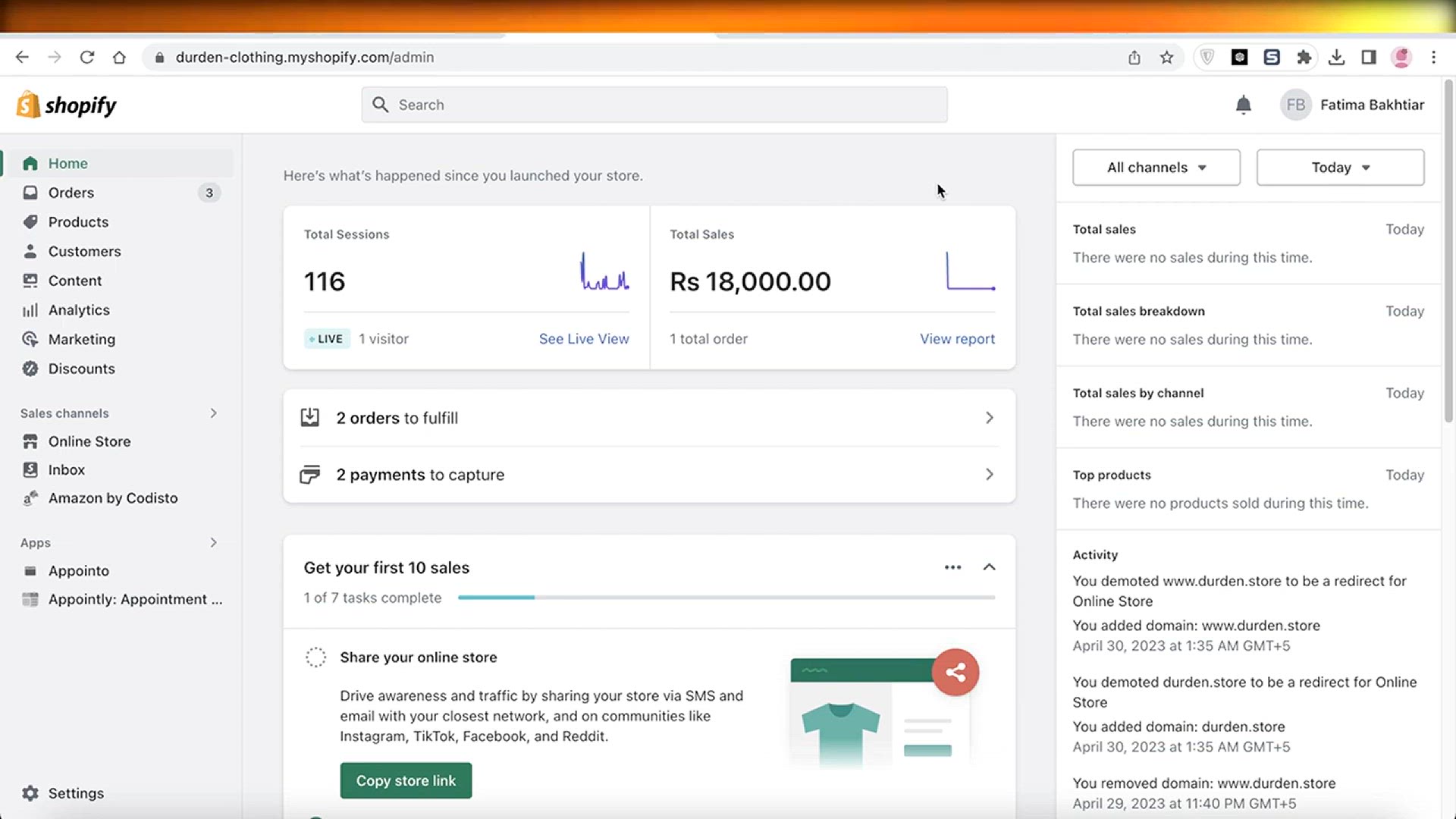 'Video thumbnail for How To Add Custom Domain To Your Shopify Store'
