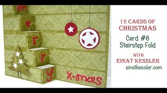 Video thumbnail for 12 Cards of Christmas - Card #6 Stair step Fold. CHECK OUT THE LIMITED TIME OFFER IN DESCRIPTION!