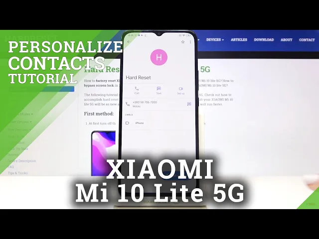 Video thumbnail for How to Add Picture to Contact on XIAOMI Mi 10 Lite 5G – Personalize Contact