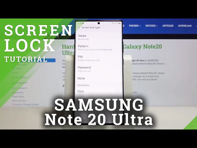 Video thumbnail for How to Add Screen Lock in SAMSUNG Galaxy Note 20 Ultra – Security Settings