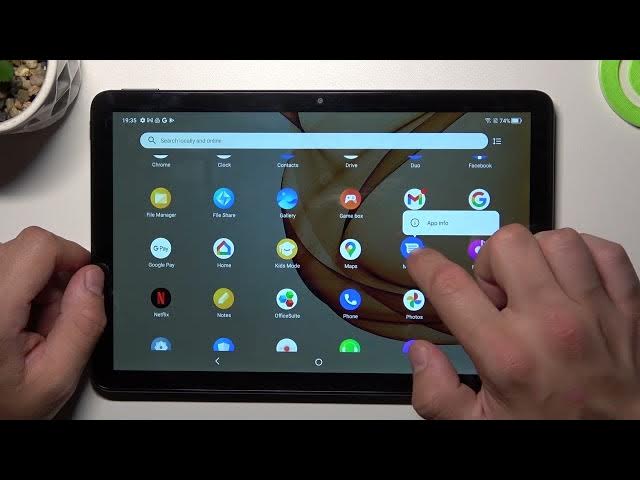 Video thumbnail for TCL Tab 10S - How To Remove/Restore Messages Icon From The Screen